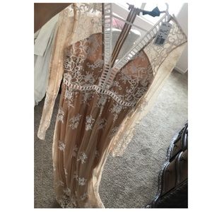 Lace long dress
